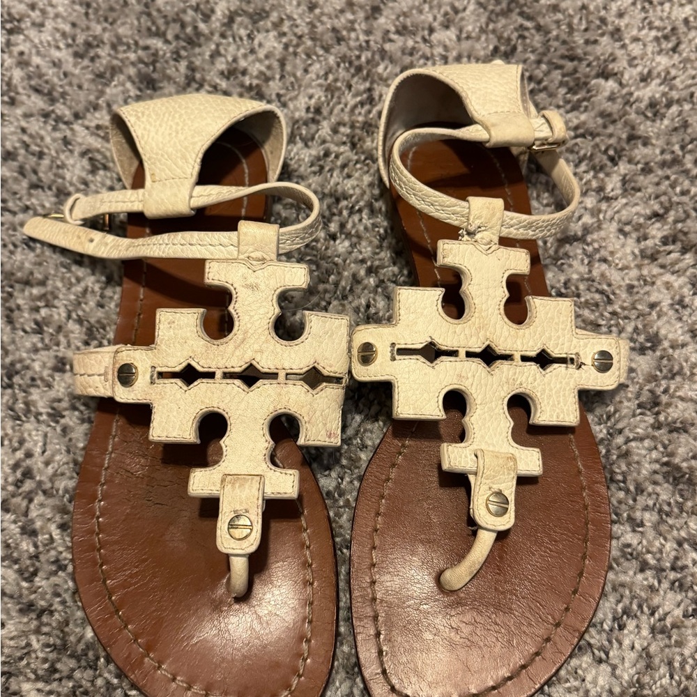 COPY - Tory Burch Beige Leather Sandals